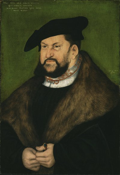 Portrait of Johann the Steadfast, Elector of Saxony by Lucas Cranach the Elder